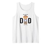 Cool Awesome Dad Teddy Bear Illustration Graphic Designs Débardeur
