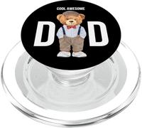 Cool Awesome Dad Teddy Bear Illustration Graphic Designs PopSockets PopGrip pour MagSafe