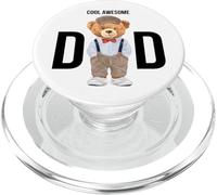 Cool Awesome Dad Teddy Bear Illustration Graphic Designs PopSockets PopGrip pour MagSafe