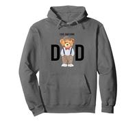Cool Awesome Dad Teddy Bear Illustration Graphic Designs Sweat à Capuche
