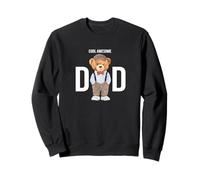 Cool Awesome Dad Teddy Bear Illustration Graphic Designs Sweatshirt