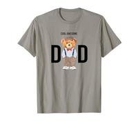 Cool Awesome Dad Teddy Bear Illustration Graphic Designs T-Shirt