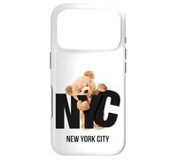 Cool Awesome New York City NYC Teddy Bear Novelty Graphic Coque pour iPhone 17 Pro