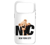 Cool Awesome New York City NYC Teddy Bear Novelty Graphic Coque pour iPhone 17 Pro Max