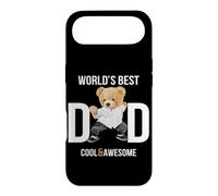 Cool Awesome World's Best Dad Ever, Dad Teddy Bear Graphic Coque pour iPhone Air