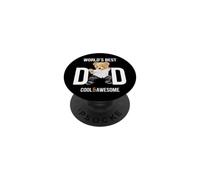 Cool Awesome World's Best Dad Ever, Dad Teddy Bear Graphic PopSockets PopGrip Adhésif