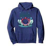 Cool Axolotl Kid Aquatic Adventure pour garçons Sweat à Capuche, Unisexe pour Adultes, Bleu Marine, L