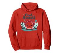 Cool Axolotl Kid Aquatic Adventure pour garçons Sweat à Capuche, Unisexe pour Adultes, Rouge, XXL