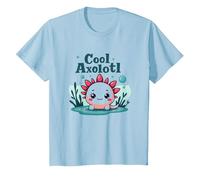 Cool Axolotl Kid Aquatic Adventure pour garçons T-Shirt, Enfant, Bleu Céleste, 2 Ans