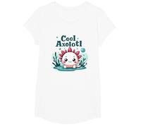 Cool Axolotl Kid Aquatic Adventure pour garçons T-Shirt, Fille, Blanc, M