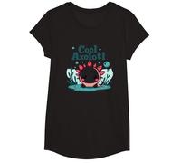 Cool Axolotl Kid Aquatic Adventure pour garçons T-Shirt, Fille, Noir, S