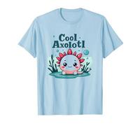 Cool Axolotl Kid Aquatic Adventure pour garçons T-Shirt, Homme, Bleu Céleste, XL