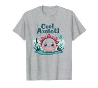 Cool Axolotl Kid Aquatic Adventure pour garçons T-Shirt, Homme, Gris Chiné, 3XL