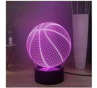 Cool basketball led night light, creative 16 couleurs lampe de table de bureau, sport series touch remote 3d night lamp decor light, meilleur cadeau G