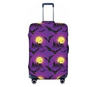 Cool Bats Castle Purple Starry Sky Housses de bagage de voyage élastiques pour valise de 45,7 à 81,6 cm, noir, L