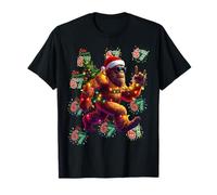 Cool Big Foot 6 7 Meme Santa Hat Lumières d'arbre de Noël T-Shirt