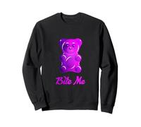 Cool Bite Me Colorful Gummy Bear Candy Illustration Graphic Sweatshirt