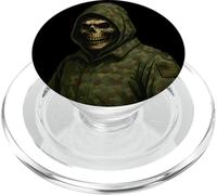Cool Black Army Soldier in Gaming Mission Fighting Graphic PopSockets PopGrip pour MagSafe