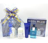 Cool Blue Coffret cadeau 2 pièces parfum eau de toilette 100 ml et gel douche 130 ml + coffret de manucure pour lui