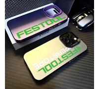 Cool boîte à outils f-festool coque de téléphone pour iPhone 16 15 14 13 12 11 Pro Max noir violet mat Laser métallique Aurora Funda z2