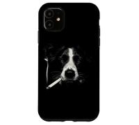 Cool Border Collie fumant Un Chien Cigarette Coque pour iPhone 11