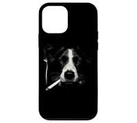 Cool Border Collie fumant Un Chien Cigarette Coque pour iPhone 12 Mini