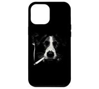 Cool Border Collie fumant Un Chien Cigarette Coque pour iPhone 12 Pro Max