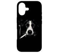 Cool Border Collie fumant Un Chien Cigarette Coque pour iPhone 17