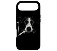 Cool Border Collie fumant Un Chien Cigarette Coque pour iPhone Air