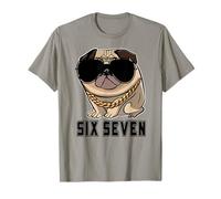 Cool Boss Lunettes de Soleil rétro Gen Alpha Pug Meme Six Seven Dog T-Shirt