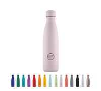 Cool Bottles - Bouteille d’eau isotherme en acier inoxydable - 500 ml - Gourde inox - Boissons froides 36 h et chaudes 18 h - Sans BPA - Triple Cool Technology - Pastel Pink