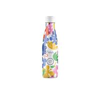 Cool Bottles Bouteille d'eau en inox avec impression 3D sans BPA 500 ml pour boissons froides 36 heures et chaudes 18 heures - Motif floral Madness