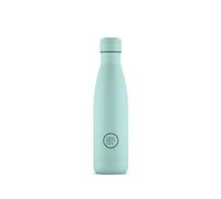 Cool Bottles - Bouteille en Acier Inoxidable - 500 ml - Pastel Sky - 26,5 x 7 cm - Bouteille Isotherme - Boissons Froides 36 Heures Boissons Chaudes 18 Heures - Triple-Cool Technology - Sans BPA