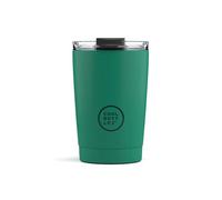 Cool Bottles - Gobelet Isotherme en Acier Inoxydable 330 ml - Tasse Thermique avec Couvercle Hermétique - Boissons froides 10h et chaudes 5h - Finition Anti-tâches - Vivid Quetzal