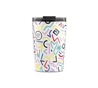 Cool Bottles Gobelet isotherme en acier inoxydable pour boissons froides 10 heures et chaudes 5 heures avec couvercle hermétique sans BPA Allegra 330 ml