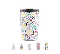 Cool Bottles Gobelet isotherme en acier inoxydable pour boissons froides 10 heures et chaudes 5 heures avec couvercle hermétique sans BPA Allegra 330 ml