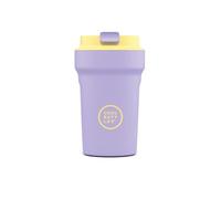 Cool Bottles - Gobelet Isotherme en Inox 350 ml - Couvercle Hermétique - Boissons Froides 10h et Chaudes 5h - Finition Anti-tâches - Paradise Bali - Magenta et Jaune