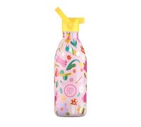Cool Bottles Gourde Isotherme Enfant 500 ml Bug Life | Bouteille thermique enfant en acier inox avec paille : 36 h froid, 18 h chaud, bouchon anti-fuites.