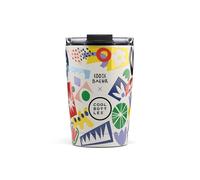Cool Bottles - Mug isotherme en acier inoxydable 330 ml - Tasse à café, sans BPA - Étanche avec couvercle hermétique- Boissons froides 10 h et chaudes 5 h - Electric Garden