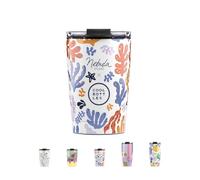 Cool Bottles - Thermos à café, gobelet thermique en acier inoxydable, tasse à café - boissons froides 10 heures et chaudes 5 heures - Couvercle hermétique, sans BPA, plaisir sous-marin, 330 ml