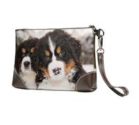 Cool Bouvier Bernois,Sacs à Main en Cuir PU pour Femmes, Pochette à Fermeture éclair, Portefeuille, Sac à Main avec dragonne