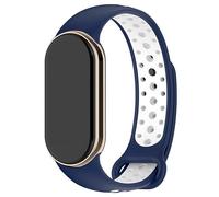 COOL Bracelet en silicone pour Xiaomi Smart Band 8 Sport, Bleu marine/blanc, Talla única, Moderne