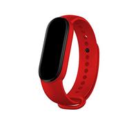 Cool Bracelet pour Xiaomi Mi Band 5/6/7/Amazfit Band 5 lisse, rouge, Estandar, Décontracté
