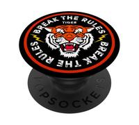 Cool Break The Rules Wild Japanese Tiger Graphic Design PopSockets PopGrip Adhésif