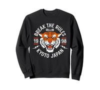 Cool Break The Rules Wild Tiger Kyoto Japan Graphic Design Sweatshirt