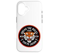 Cool Break The Rules Wild Tiger Tokyo Japan Graphic Design Coque pour iPhone 16