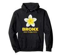 Cool Bronx New York City Tropical Yellow Flower Frangipani Sweat à Capuche
