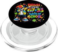 Cool Bruh It's My 67 33 Days of School Dabbing Boys Kids PopSockets PopGrip pour MagSafe