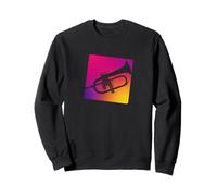 Cool Bugle Instrument du Fier Joueur Flugelhorn en Jazz Band Sweatshirt