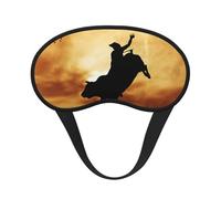 Cool Bull Riding Masque de sommeil en polyester, masque de sommeil bloquant la lumière, masque de nuit